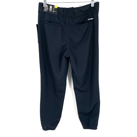 Adidas NEW Climalite Traditional Cut Soil Release Black Pants Boys Youth - Picture 4 of 6